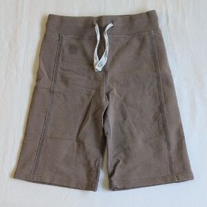 peekaboo beans girls taupe thick cotton stretch gaucho pants wide cropped size 5
